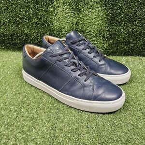 Greats Brooklyn Royale Navy Blue Leather Casual Low Top Italian Sneakers Mens 11